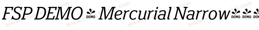 FSP DEMO - Mercurial Narrow字体转换